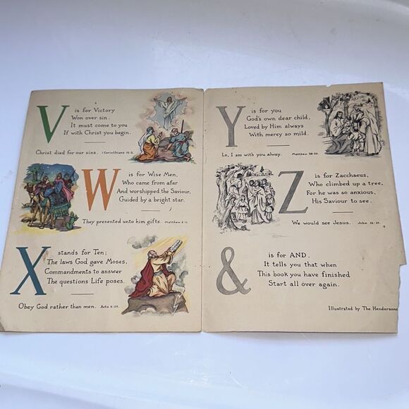 Vintage 1948 ABC Bible Story Book for children - Picture 7 of 8